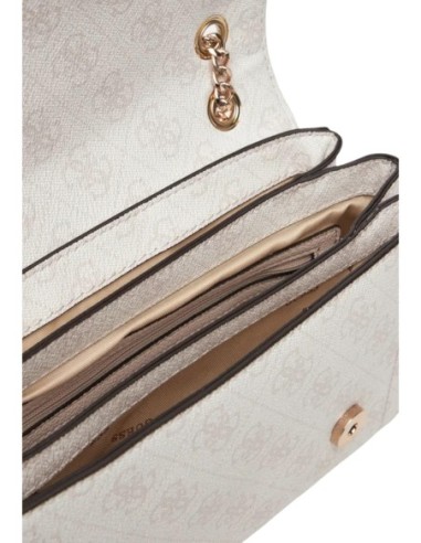 Sac blanc bandoulière Guess femme