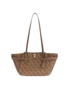 Grand sac beige imprimé Guess femme