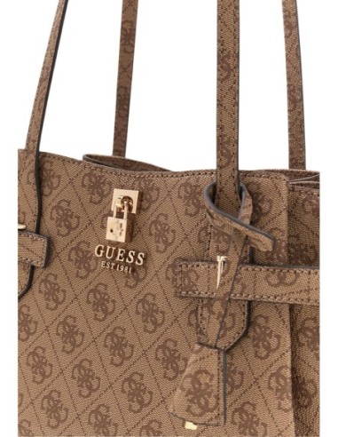 Grand sac beige imprimé Guess femme