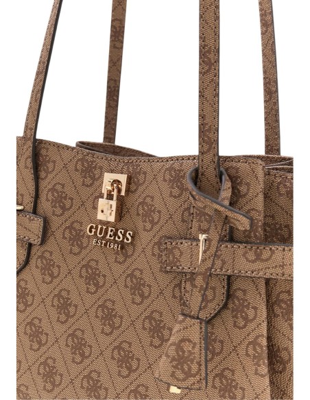 Grand sac beige imprimé Guess femme