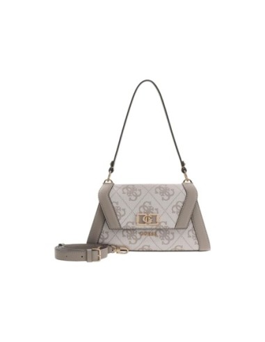 Sac gris imprimé signature avec bandoulière | Guess