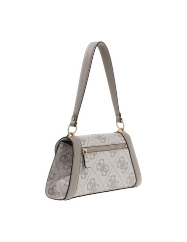 Sac gris imprimé signature avec bandoulière | Guess