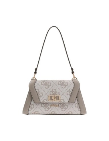 Sac gris imprimé signature avec bandoulière | Guess