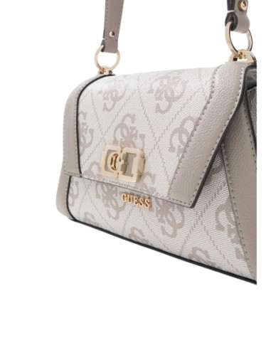 Sac gris imprimé signature avec bandoulière | Guess