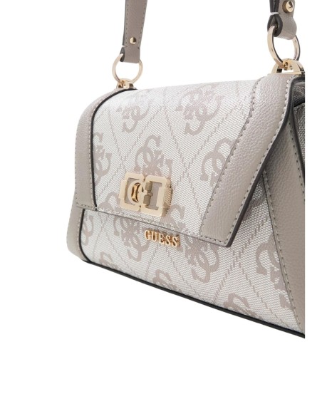 Sac gris imprimé signature avec bandoulière | Guess