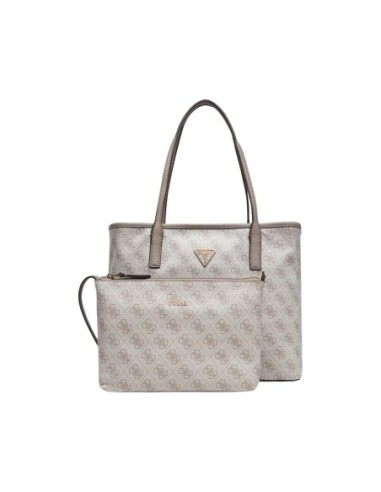 Grand sac femme Guess gris imprimé pocket
