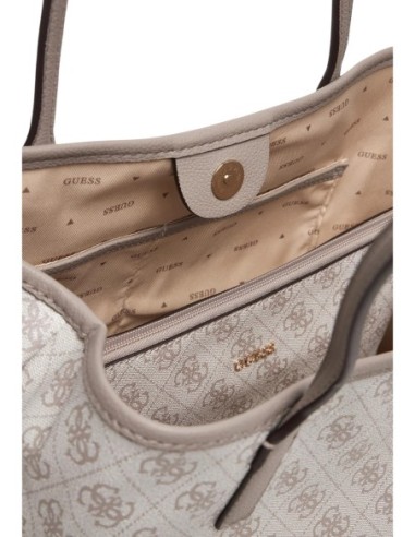 Grand sac femme Guess gris imprimé pocket