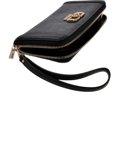 Portefeuille noir compact Guess femme