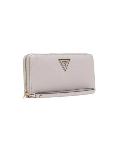 Portefeuille Guess gris zippé élégant