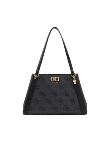 Grand sac femme Guess gris signature