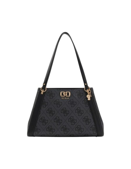 Grand sac femme Guess gris signature
