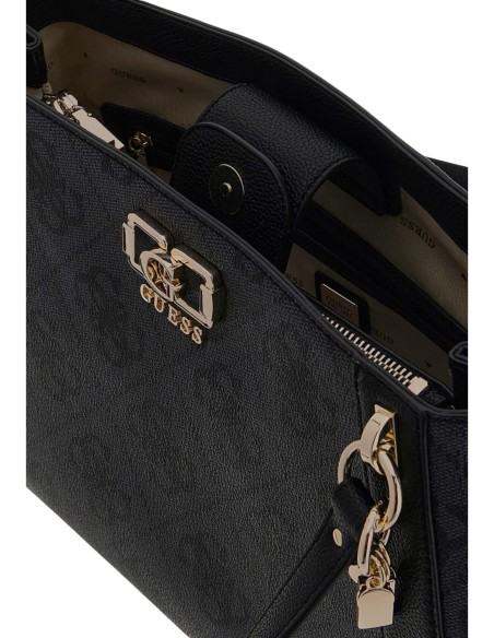 Grand sac femme Guess gris signature