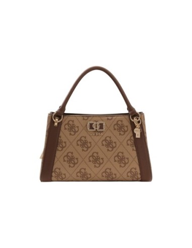 Sac marron imprimé avec bandoulière pratique | Guess