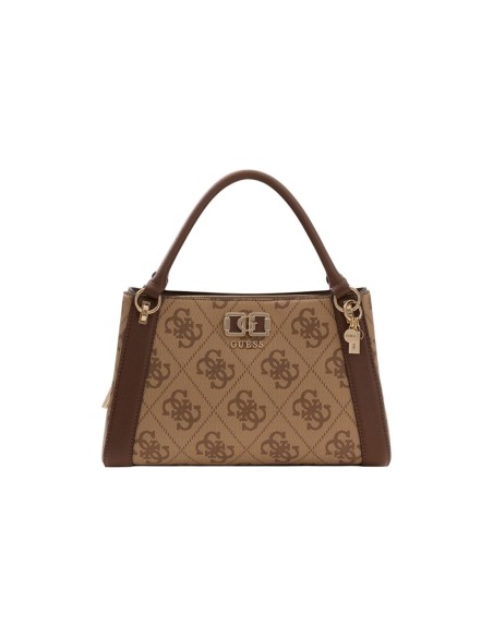 Sac marron imprimé avec bandoulière pratique | Guess