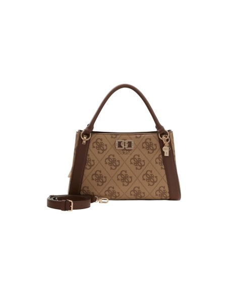 Sac marron imprimé avec bandoulière pratique | Guess