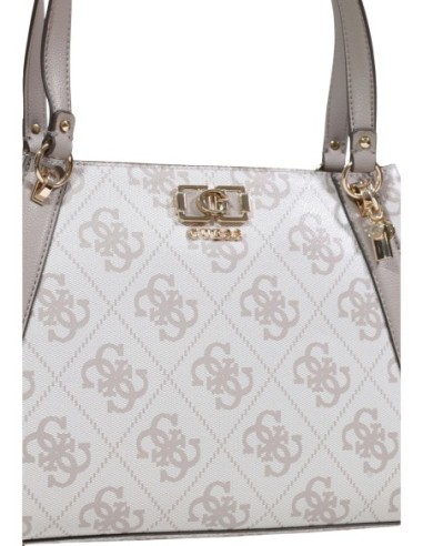 Grand sac marron imprimé Guess femme