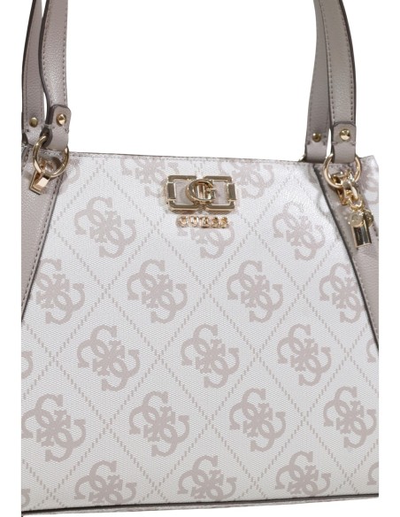 Grand sac marron imprimé Guess femme