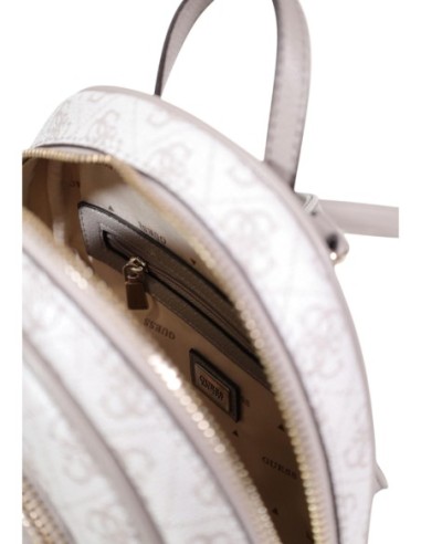 Sac à dos gris imprimé Guess femme