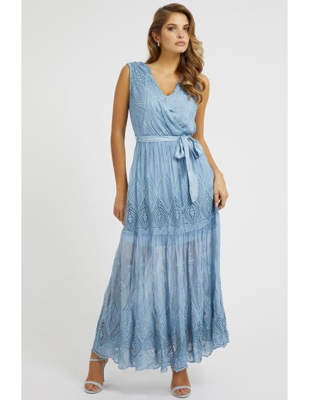 Robe bleu azur florale Guess femme