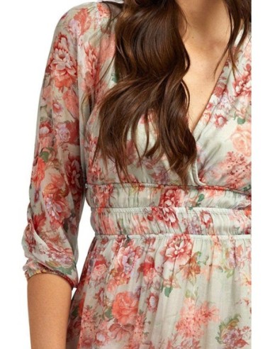 Robe rouge florale Guess femme