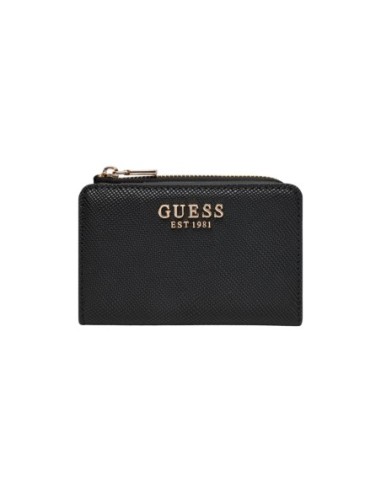 Portefeuille noir compact Guess femme