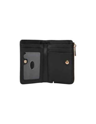 Portefeuille noir compact Guess femme
