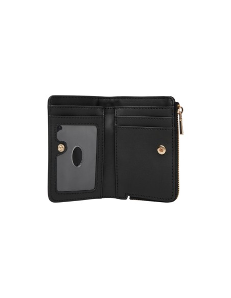 Portefeuille noir compact Guess femme