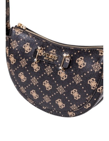 Sac marron imprimé bandoulière | Guess