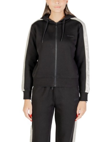 Sweat noir zippé Guess femme
