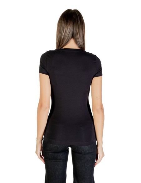 T-shirt strass glamour noir | Guess