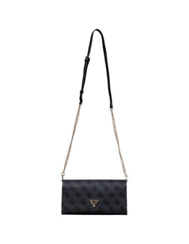 Sac noir imprimé bandoulière Guess femme