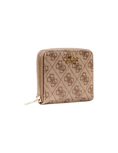 Portefeuille beige compact imprimé | Guess