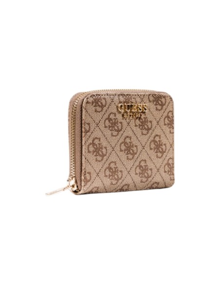 Portefeuille beige compact imprimé | Guess