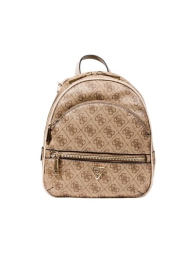 Sac à dos beige imprimé Guess femme