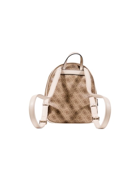Sac à dos beige imprimé Guess femme