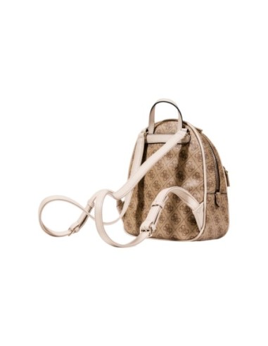 Sac à dos beige imprimé Guess femme