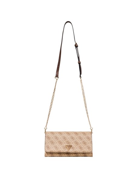 Sac beige imprimé à fermeture pression | Guess