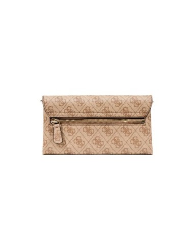 Sac beige imprimé à fermeture pression | Guess
