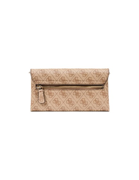Sac beige imprimé à fermeture pression | Guess