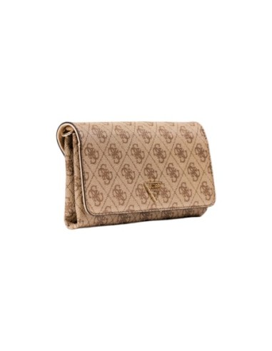 Sac beige imprimé à fermeture pression | Guess