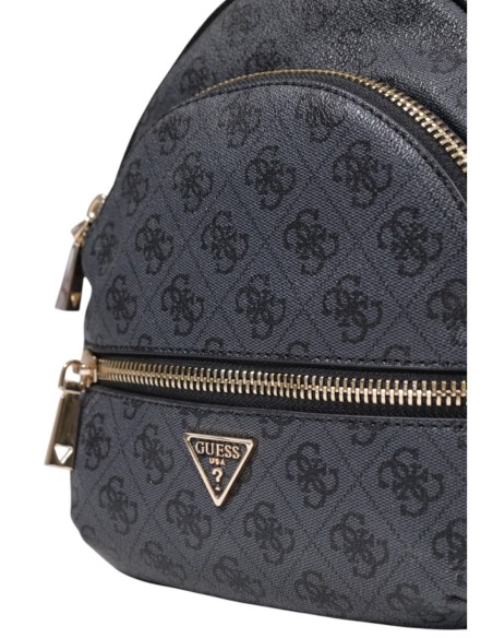 Sac à dos gris imprimé Guess femme