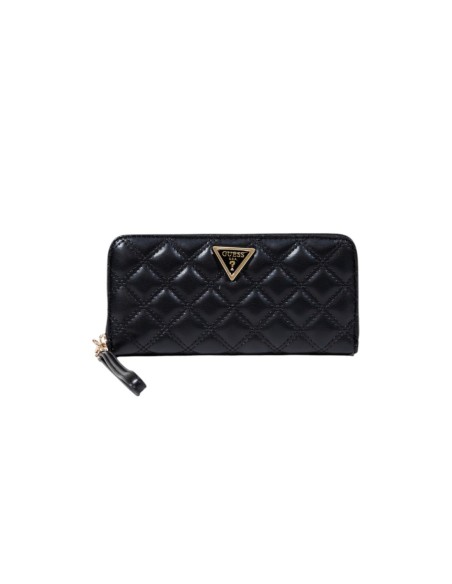 Portefeuille Guess noir zip horizontal
