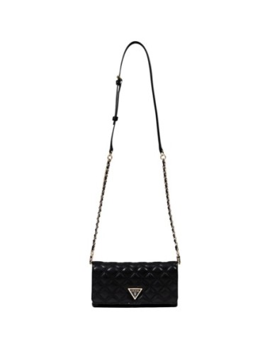 Pochette noire Guess femme