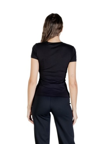 T-shirt noir imprimé Guess femme