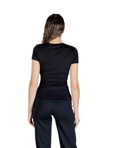 T-shirt noir imprimé Guess femme