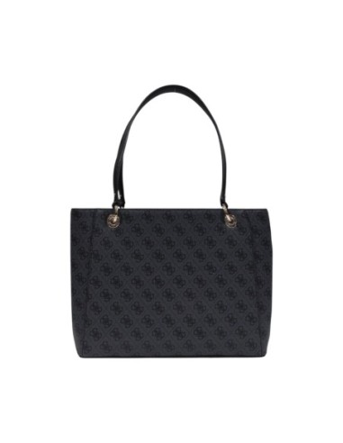 Sac gris imprimé grand format | Guess
