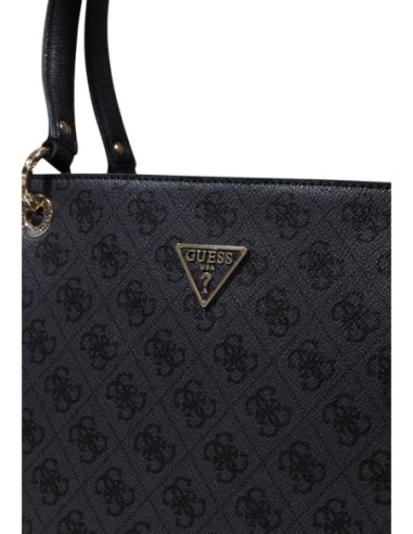 Sac gris imprimé grand format | Guess