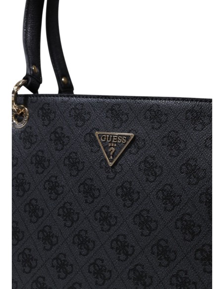 Sac gris imprimé grand format | Guess