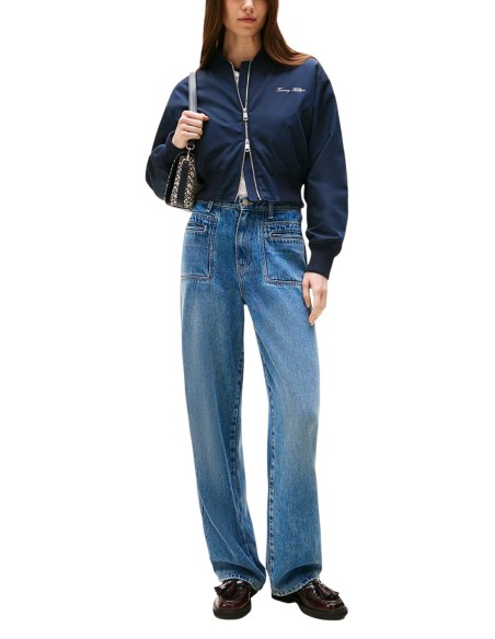 Veste bleue zippée Tommy Hilfiger femme