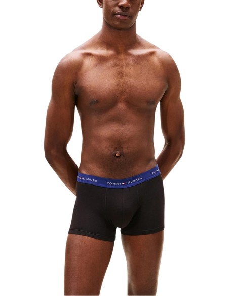 Boxer court homme noir Hilfiger – lot de 3 coton naturel